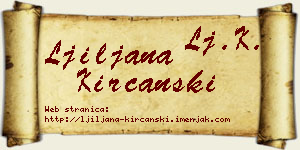 Ljiljana Kirćanski vizit kartica